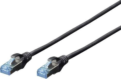 Digitus RJ45 Netzwerkkabel CAT 5e SF/UTP Patchkabel Schwarz Länge: 1,00 m - Bild 1
