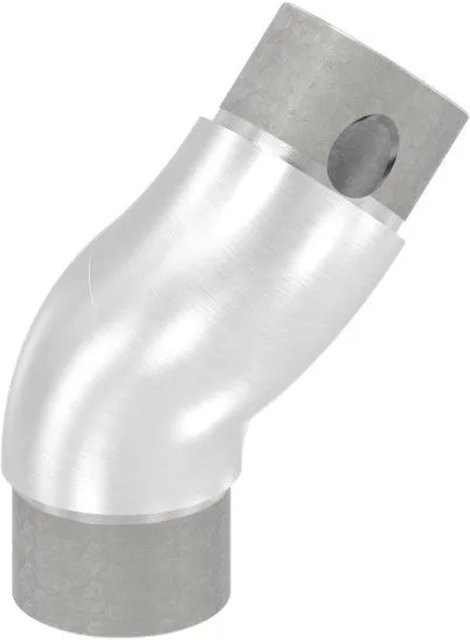 FeNau Rohrbogen aus V4A Edelstahl in Silber für Rohr Ø 42,4 x 2,0 mm verstellbar - Bild 1
