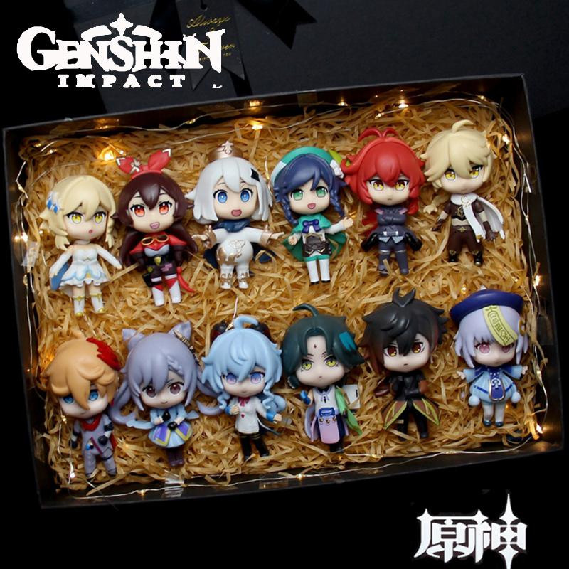 Fashnics Genshin Impact Anime Figur Puppen 6-teiliges Set - Bild 2