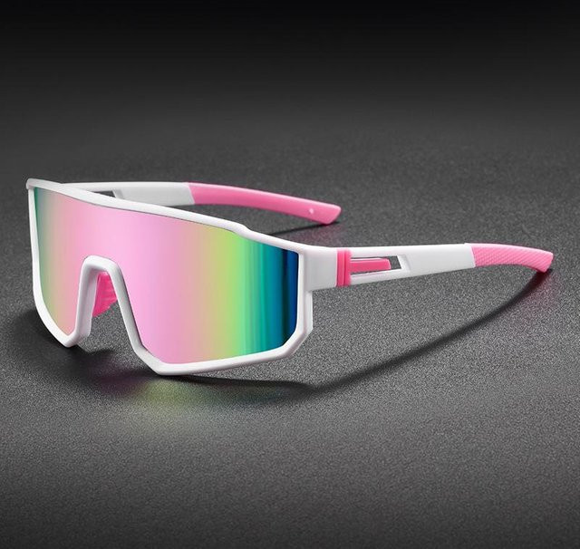 Binchi Keji Travel Sonnenbrille, Unisex, Vollrand, Kunststoff, weiß, Wrap - Bild 1