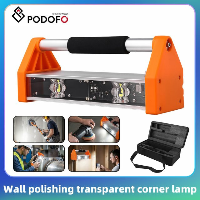 Podofo Wandpolier-Arbeitsleuchte mit 26W und 2200LM, transparente Ecklampe mit doppeltem LED-Perlen-System und 155 Grad Ultra-Weitwinkel für die Farbprüfung - Bild 1