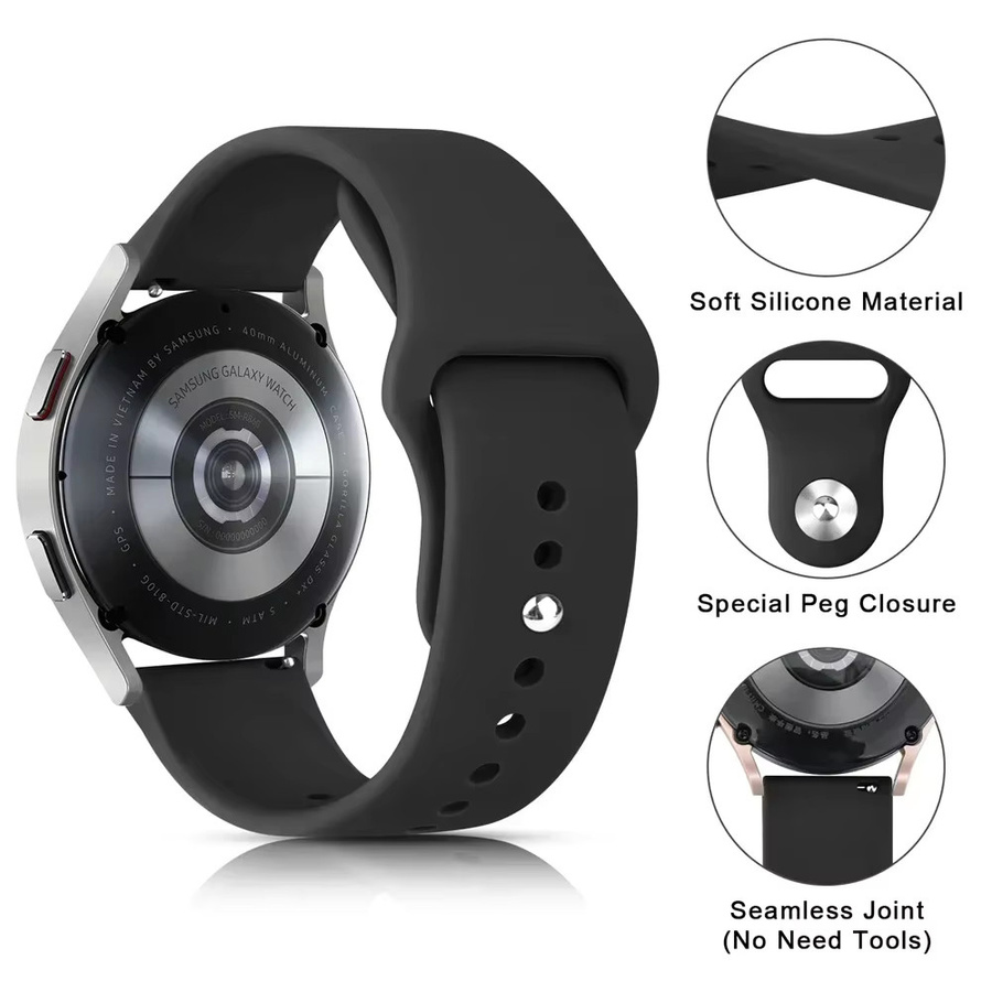Uhrenarmband Silikon, 20/22 mm, Unisex - Bild 2