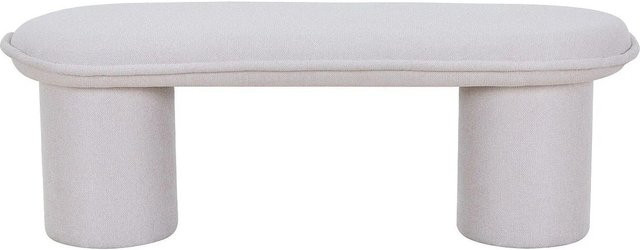 Sitzbank Elamiu Vente-unique in Beige mit Stoffbezug, Breite: 122 cm - Bild 1