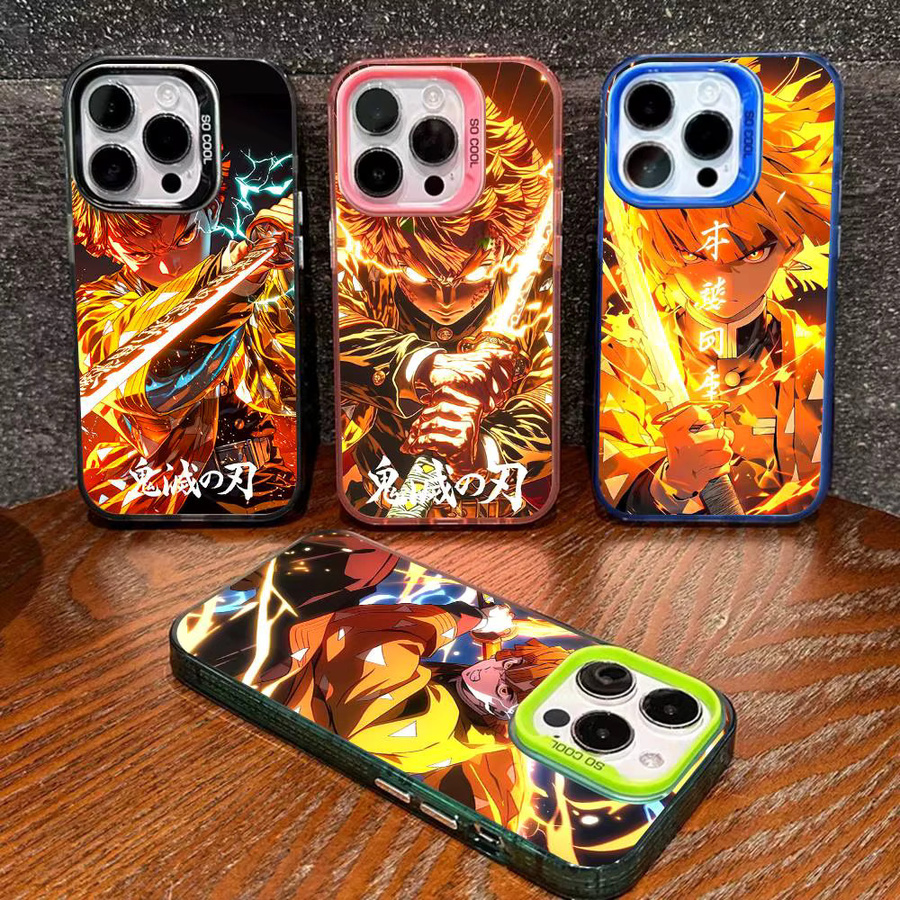D-Demon Zenitsu S-Slayer Handyhülle für iPhone 17 16e 15 14 13 12 11 Plus Pro Max in Bunt - Bild 2