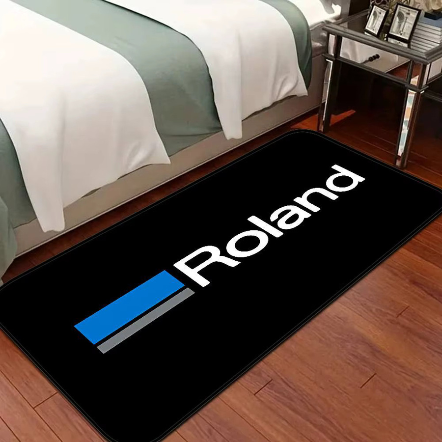 R-Rolands Bodenmatte Multiple Choice in Schwarz, rutschfester Teppich im modernen Retro-Design für Wohnzimmer und Küche - Bild 3