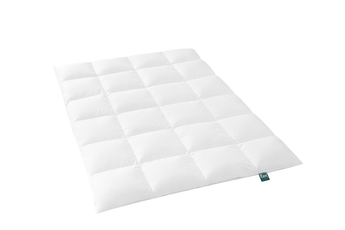 f.a.n. Frankenstolz Daunendecke Island Kassettendecke Winter Weiß B: 155 cm, T: 220 cm - Bild 1