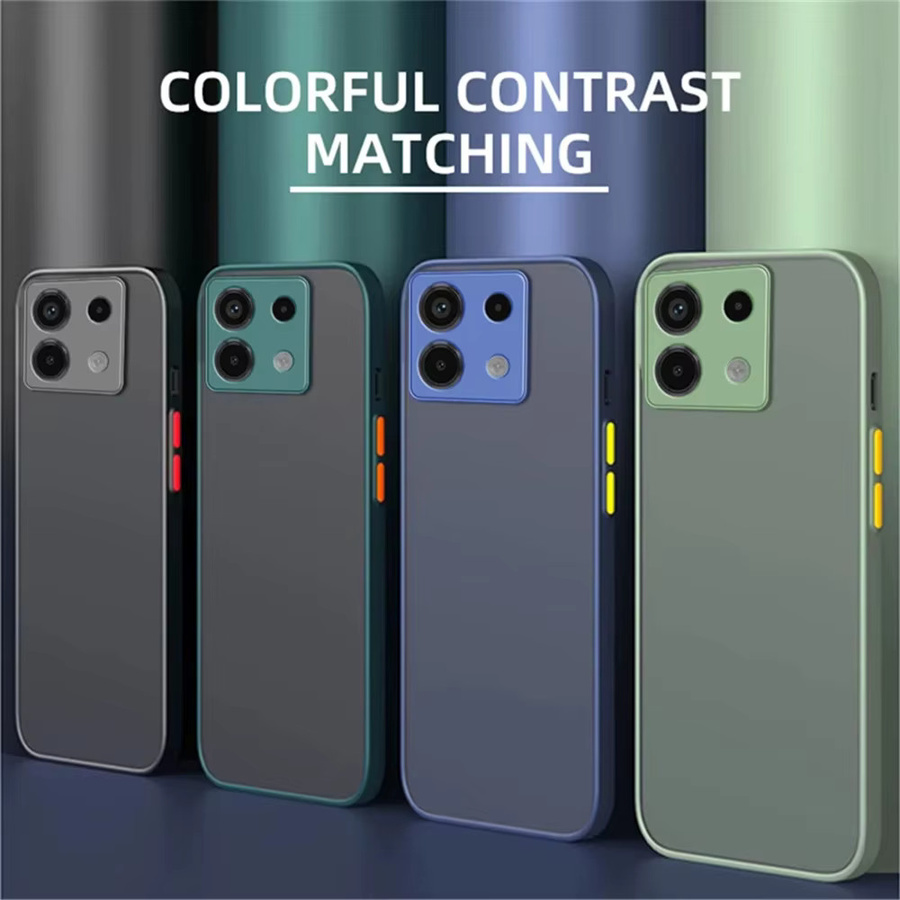 Matte Armor Handyhülle für Xiaomi Redmi Note 13 Pro Plus 5G und Redmi Note 13 Pro 4G, stoßfestes Silikon mit harter PC-Rückseite, Schwarz - Bild 5