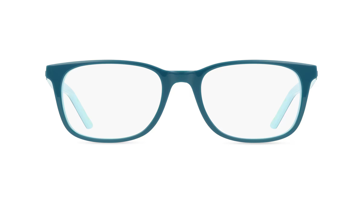 Nike 5546 Kinder-Brille, Vollrand, Quadratisch, Acetat, Blau, Türkis - Bild 1