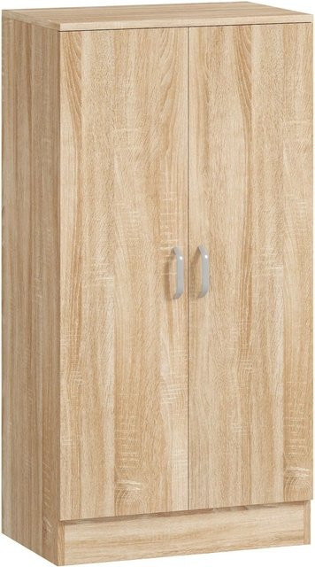 HOMCOM Schuhschrank modern aus Spanplatte in Naturholz mit Soft-Close-Türen, Tiefe: 35 cm, Breite: 55 cm, Höhe: 108 cm - Bild 1