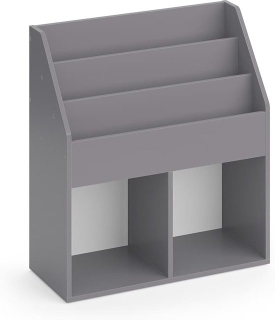 Vicco Kinderregal Luigi Bücherregal und Spielzeugablage in Grau - Bild 1