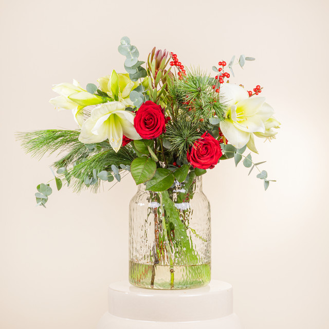 BLUME2000 Blumenbox Stella Arrangement mit Lieblings-Vase L - Bild 1