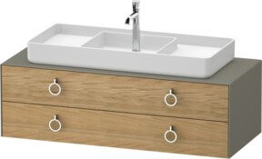 Duravit Waschtischunterschrank White Tulip in White, Breite: 130 cm, Tiefe: 55 cm, Höhe: 55 cm - Bild 1