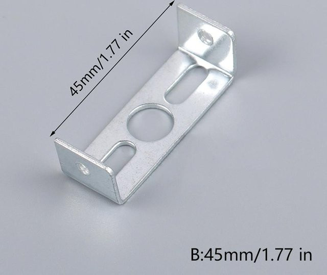 Leisury Deckenplatten-Halter aus Eisen mit Montage-Eisenstange und Festschrauben in Weiß, Durchmesser: 45 mm - Bild 1