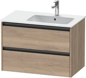 Duravit Waschtischunterschrank Ketho.2 in Braun, Wandhängend mit Schubladen und Türen, B/T/H: 81 x 48 x 54,9 cm - Bild 1