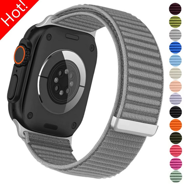 YEELUSEE Uhrenarmband Nylon, Silber, Unisex - Bild 1