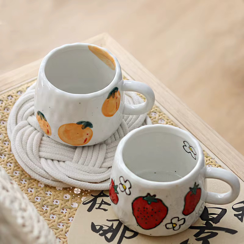 Handgefertigte Keramiktasse im japanischen Stil, Mehrfarbig - Bild 2