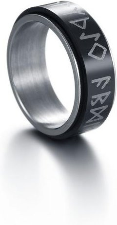 YIRAN Jewelry Ring Edelstahl, Silber, Herren, Vintage - Bild 1