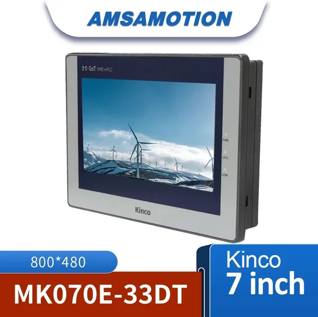Kinco Multifunktions-SPS All-in-One-Gerät MK070E-33DT und MK043E-20DT mit 7 Zoll und 4,3 Zoll HMI, PLC, Netzwerkschnittstelle RS485 und USB-Anschluss, Grau - Bild 1