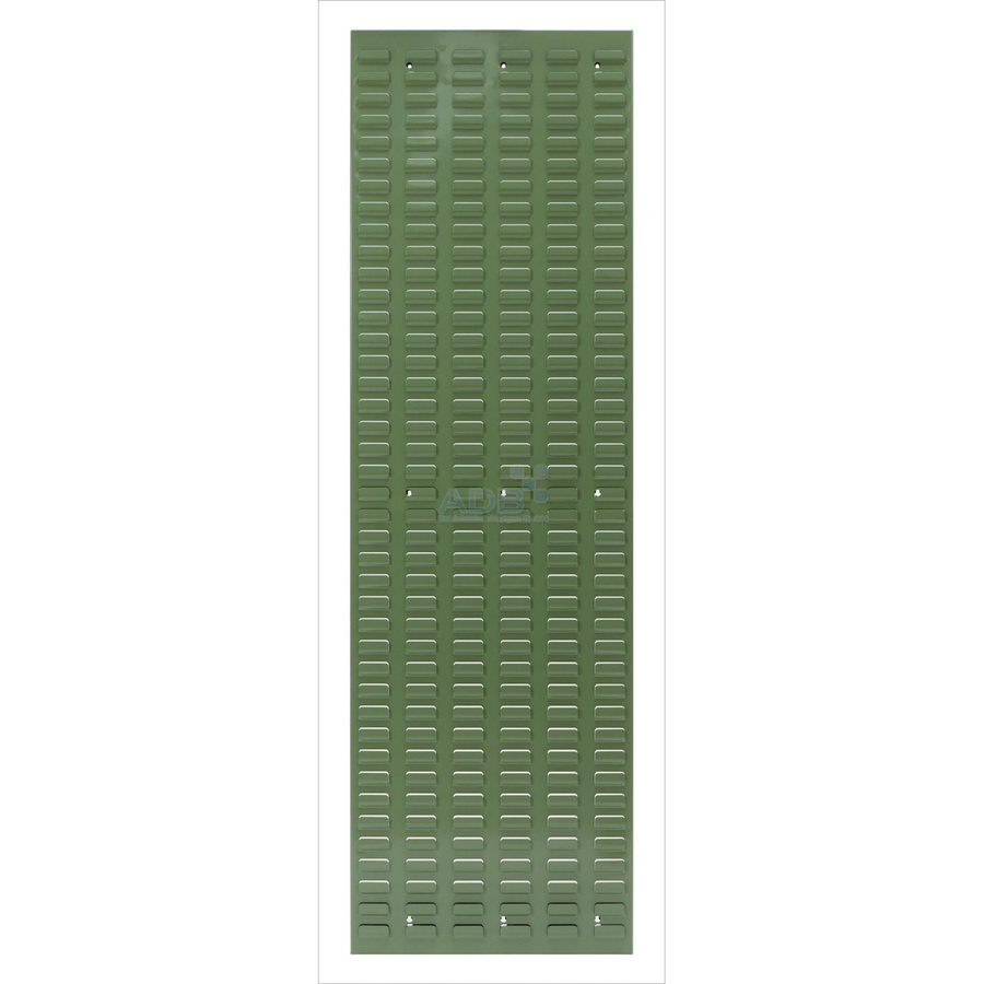 PROREGAL Orthogonale Schlitzplatte aus Stahl in Resedagrün, H x B: 148,2 x 45,6 cm - Bild 2
