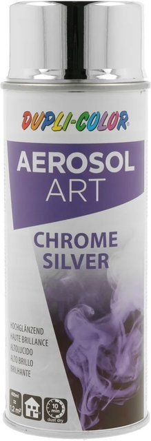 Dupli-Color Lackspray Aerosol-Art Chrom-Effekt in Silber mit Hochglanz für Metall, 400 ml - Bild 1