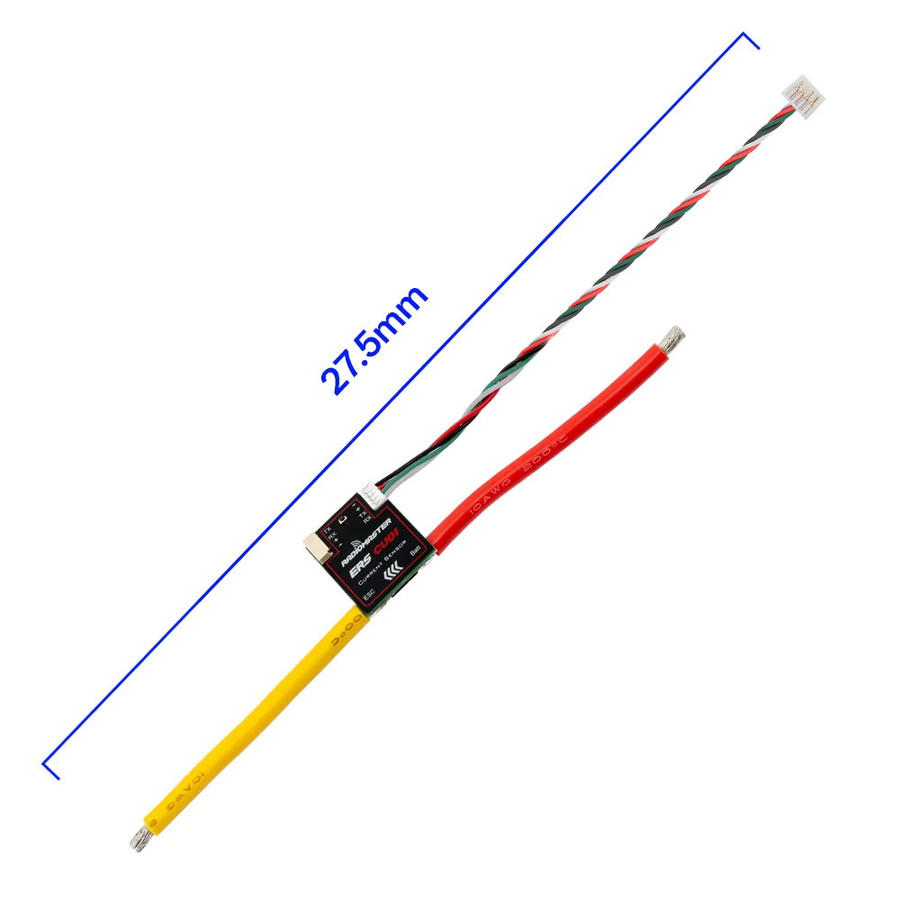 Radiomaster ERS CU01 Echtzeit-Stromsensor in Schwarz kompatibel mit ExpressLRS PWM-Empfängern - Bild 4