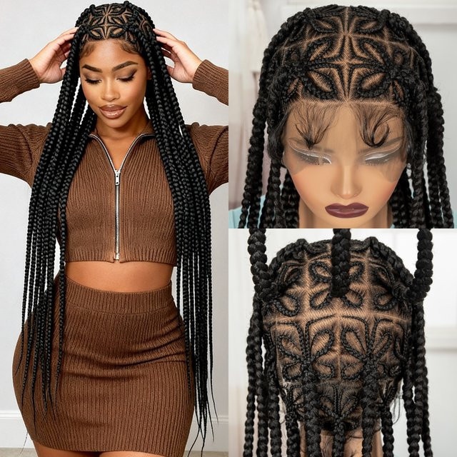 Alice Spring Cornrow Braided Perücke, synthetisch, Damen - Bild 1