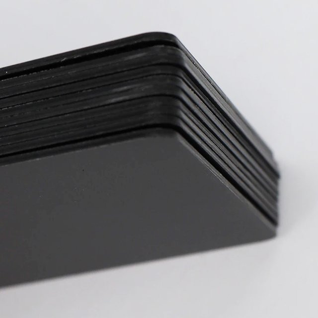 MochuaRFID NFC-Karte in Schwarz aus mattschwarzem PVC, bedruckbar für digitale Unternehmen und soziale Medien - Bild 1