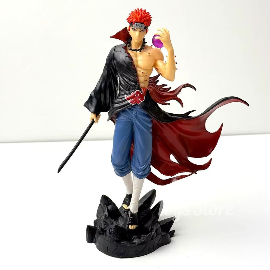 Bandai Naruto Anime Figur Schmerzen PVC Statue als Desktop Ornamen und Sammlermodell, Höhe: 22,5 cm, Multicolor - Bild 2