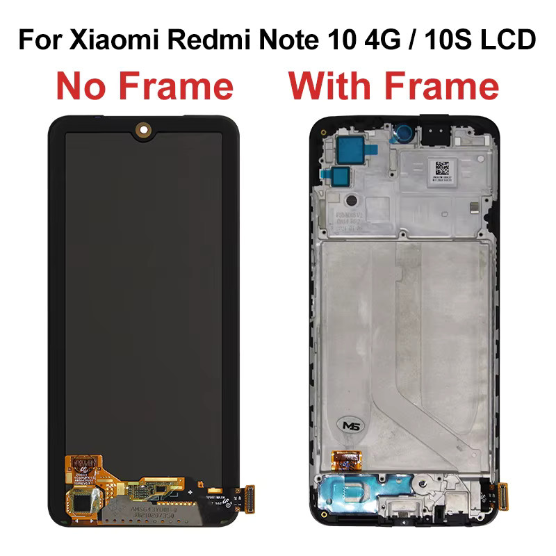 Xiaomi Ersatzdisplay AMOLED Touchscreen Digitizer in Schwarz für Redmi Note 10 4G 5G, Note 10S und Note 10 Pro M2101K7AI M2101K6G - Bild 2