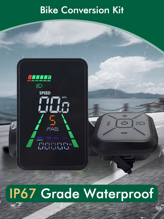 Mcezdy L5 LCD Display Meter Dashboard für elektrische Fahrräder und Roller, Schwarz - Bild 7