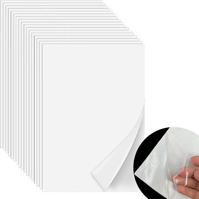Handgefertigte DIY-Aufnäher zum Aufbügeln aus wasserlöslichem Papier in Weiß - Bild 1