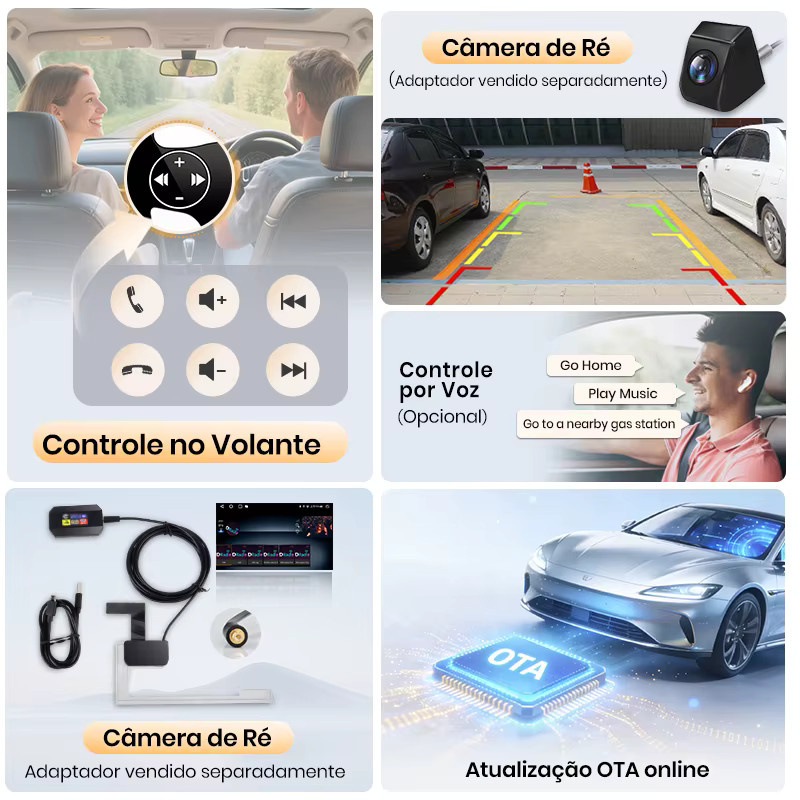Junsun 8-Kern Android Autoradio mit Carplay und Android Auto für VW Multivan T5 2003-2015 in Schwarz mit GPS und DSP Touchscreen - Bild 5