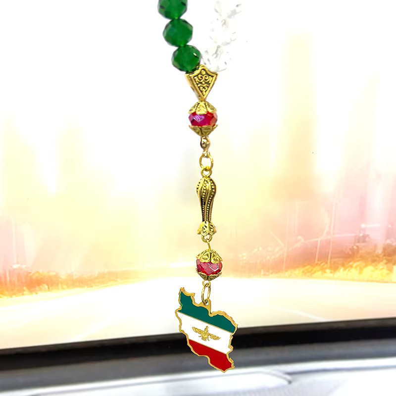 AFAWA Autoanhänger Edelstahl, Gold, Glas, Unisex - Bild 2