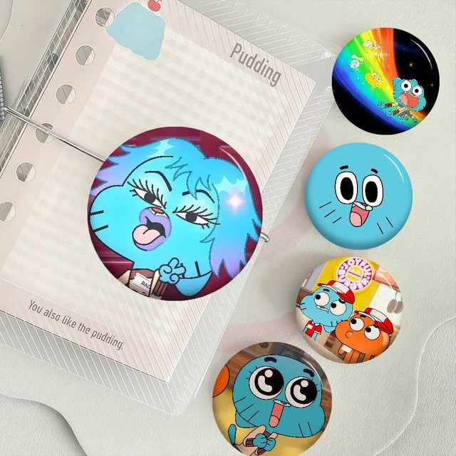 Mesuca Anstecknadel The Amazing World Of Gumballs, Metall, Kinder - Bild 1