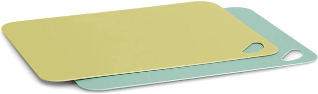 Zeller Schneidematten-Set aus Kunststoff, 2-teilig, Limone/Mint, B: 38 cm, T: 29 cm - Bild 1