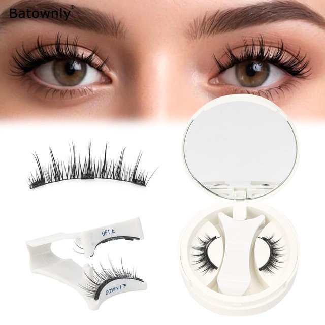 Batownly Shy-2555 Magnetische künstliche Wimpern, natürlich, 1 Paar - Bild 1