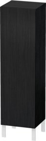 Duravit L-Cube Halbhochschrank für das Badezimmer in Eiche Schwarz Matt, B/T/H: 40 x 36,3 x 132 cm - Bild 1