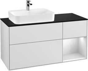 V&B Waschtischunterschrank Finion in Weiß lackiert, Breite: 120 cm, Tiefe: 50,1 cm, Höhe: 50,1 cm - Bild 1