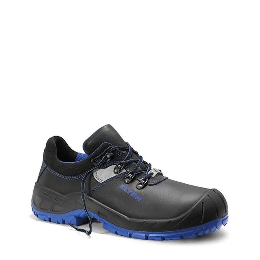 Elten Sicherheitshalbschuh Alessio Xxw Low ESD S3 aus Rindleder in Schwarz und Blau, Größe 40 - Bild 2