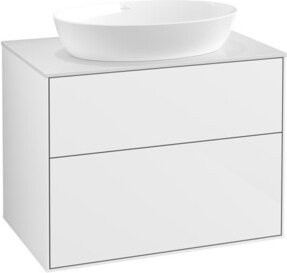 V&B Waschtischunterschrank Finion in Weiß lackiert, B/T/H: 80 x 50,1 x 60,3 cm - Bild 1