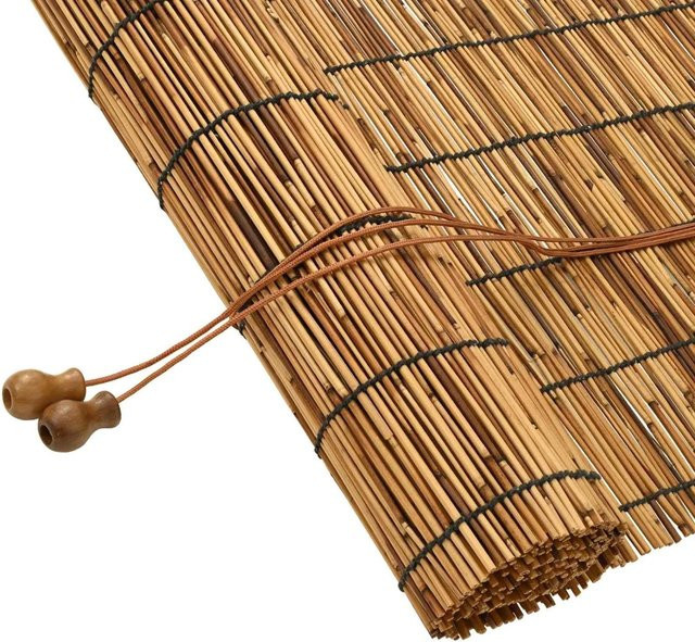 vidaXL Sichtschutz Rollo aus Bambus in Braun, B/H: 60 x 220 cm - Bild 1