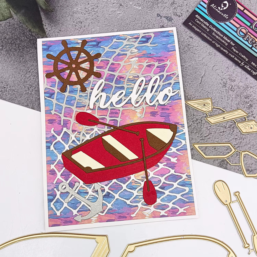 Alinacutle Metall Stanzform Boot für Scrapbooking, Bastelarbeiten und DIY-Grußkarten - Bild 2