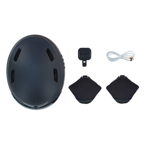Prophete Smart Fahrradhelm INMOLD mit Full-HD Kamera, Bluetooth und LED-Blinkern, Schwarz, Größe: 58-61 cm - Bild 4