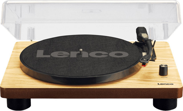 Lenco LS-50WD Plattenspieler mit Riemenantrieb und integrierten Lautsprechern in Braun mit USB-Recording - Bild 1