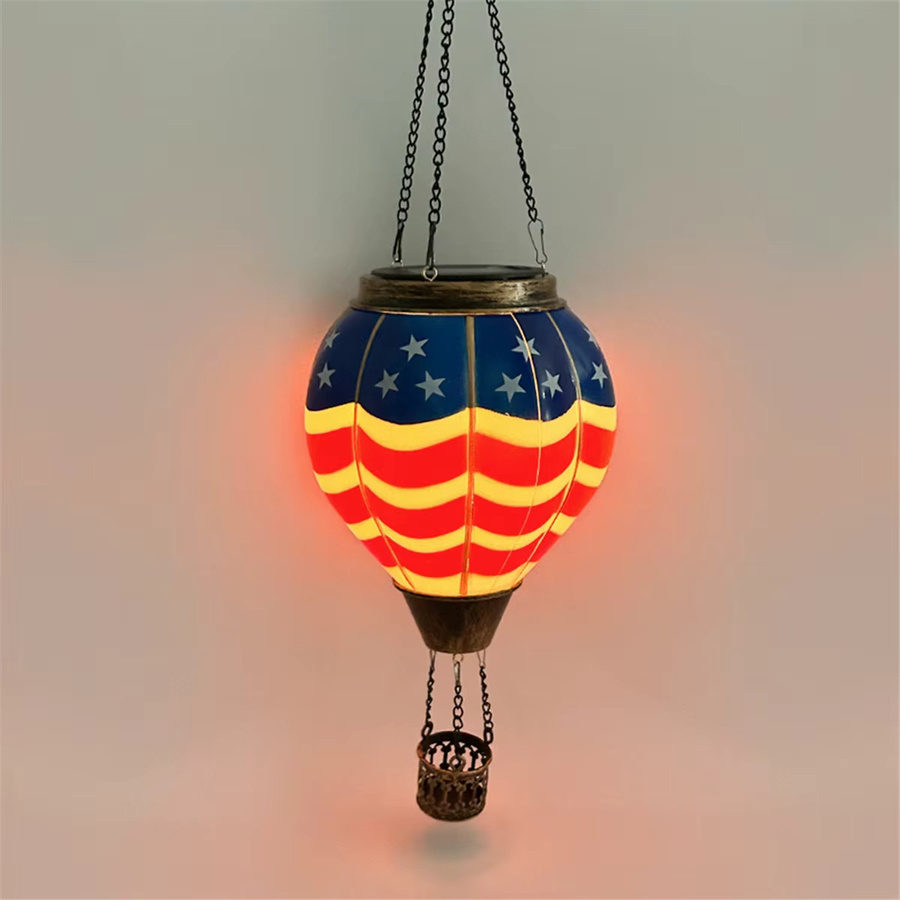 A71Z Solar-Heißluftballon Solarlaternen zum Aufhängen für Garten und Terrasse in Multicolor - Bild 3