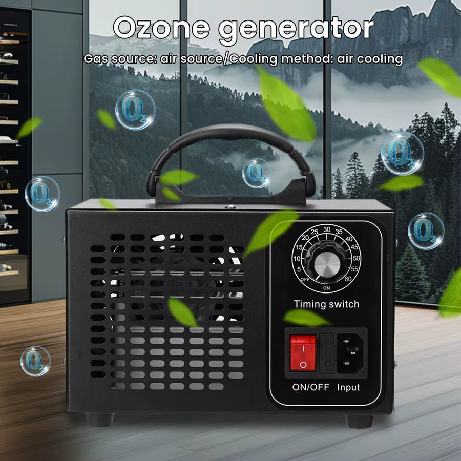ELOOLE Ozongenerator in Schwarz mit Zeitsteuerung zur Luftreinigung und Desodorierung für Zuhause, Auto und Büro - Bild 2