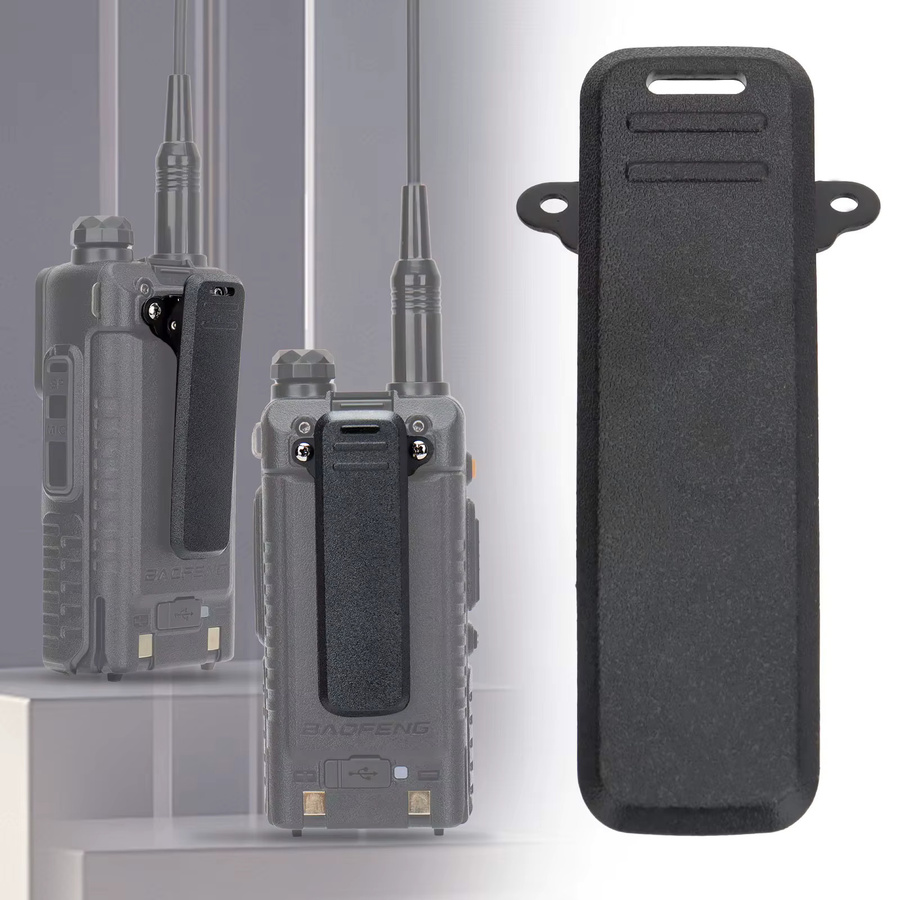 Baofeng Gürtelclip aus Kunststoff in Schwarz für UV-5RH, UV-5RM, AR-5RM, UV-K5 PRO und UV-K5 PLUS - Bild 3