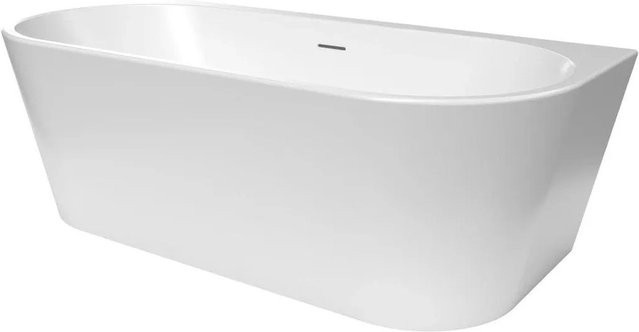 Swiss Aqua Technologies Vorwand Badewanne aus Acryl in Weiß inklusive Siphon und Füßen, B/T: 170 x 80 cm - Bild 1