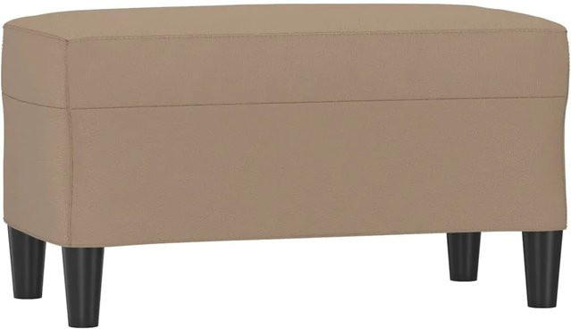vidaXL Sitzbank in Cappuccino-Braun aus Kunstleder, B/T/H: 70 x 35 x 41 cm - Bild 1