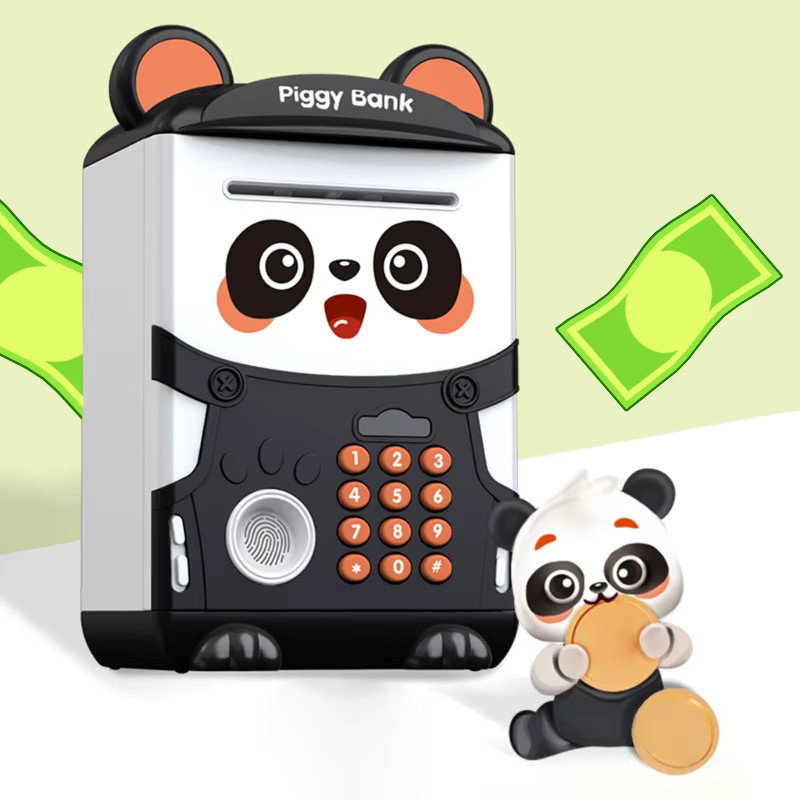 CONUSEA Panda Sparschwein Cartoon Spardose, Elektronische Geldautomat Spielzeug - Bild 2